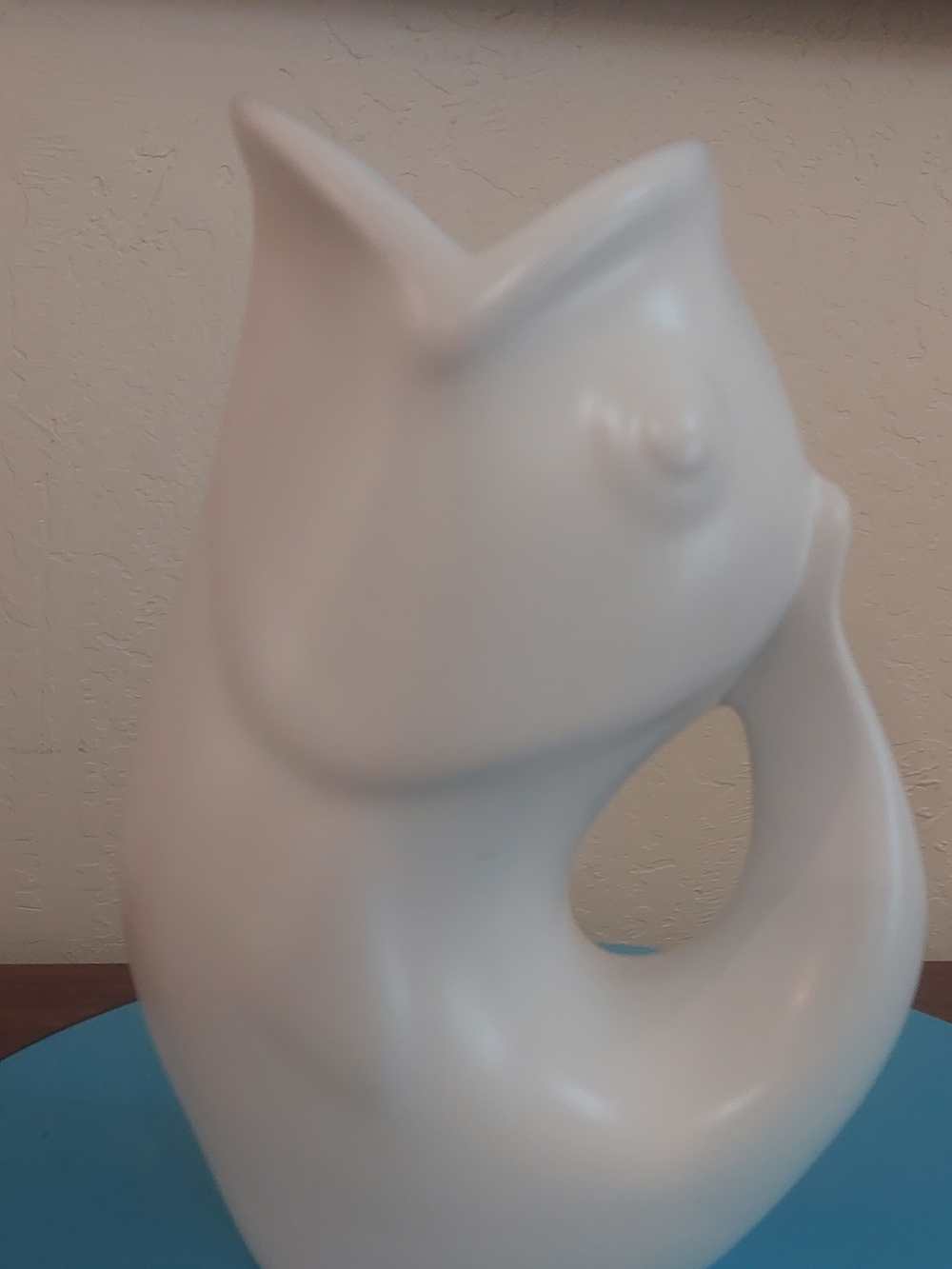 GurglePot Large White Ceramic Pitcher/ Jug